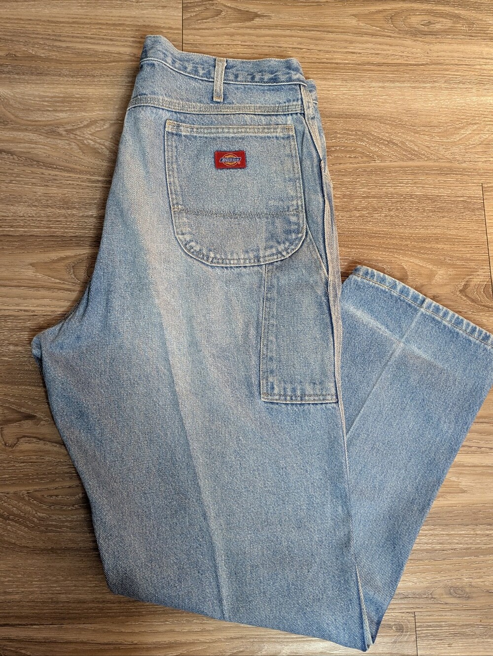 Dickies Vintage Light Blue Relaxed-Fit Carpenter Jeans Y2K 38
